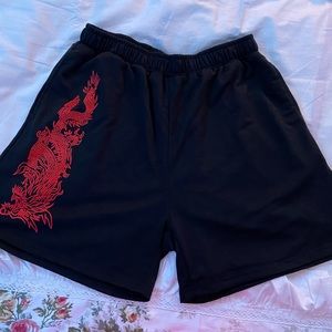 Red And Black Girls Basketball Shorts. Shein